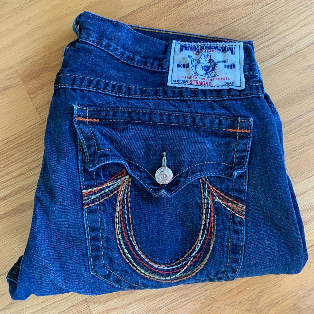 Men’s True Religion Straight Jeans.  EUC.